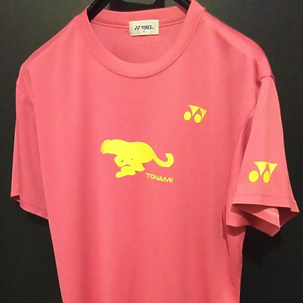YONEX ヨネックス トナミ運輸 オリジナル Tシャツ ユニ M ポリエステル100% 実業団 S/Jリーグ バドミントン