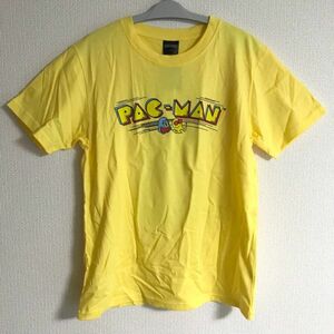 未使用新品 タグ付き パックマン【Mサイズ】イエロー （黄）GUグラフィックTシャツ ナムコ namco PAC-MAN #8292