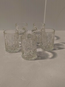 カメイガラス　ジョッキ　５客　未使用品