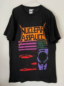 90s NUCLEAR ASSAULT Tシャツ S.O.D. ANTHRAX BRUTAL TRUTH MEGADETH OVER KILL SKID ROW PANTERA SLAYER SEPULTURA TESTAMENT EXODUS