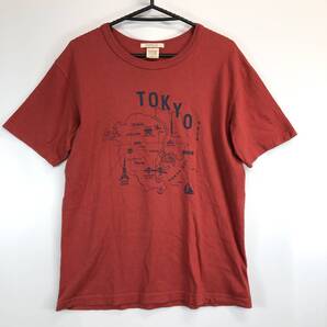 BARNS バーンズ 日本製 半袖Tシャツ ワインレッド 1サイズ 38-40