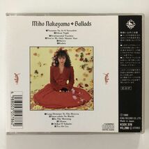 B15437　CD（中古）Ballads　中山美穂_画像2