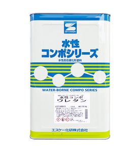 エスケー化研　水性コンポウレタン　ツヤ有　白　16K