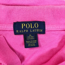 ◆お洒落な逸品◆POLO RALPH LAUREN/ポロラルフローレン 半袖ポロシャツ コットン100% 刺繍 ピンク XL メンズ D6 ｃ5372_画像4