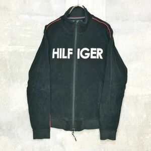 ◆大きいサイズ◆L◆お洒落な逸品◆Tommy Hilfiger/トミーヒルフィガー パーカー 長袖 コットン100％ ビックロゴ ブラック L K85 ｃ2910