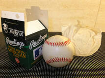★3個セット 絶版 旧公式ボール MLB アメリカンリーグ試合用 メジャーリーグ 野球 アスレチックス カージナルス ローリングス baseball USA_画像3