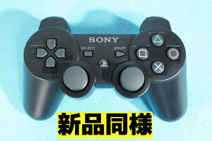 [ как новый ][ разряд SSS]SONY PS3 корпус для оригинальный контроллер DUALSHOCK3 черный * двойной амортизаторы 3* с гарантией *T598