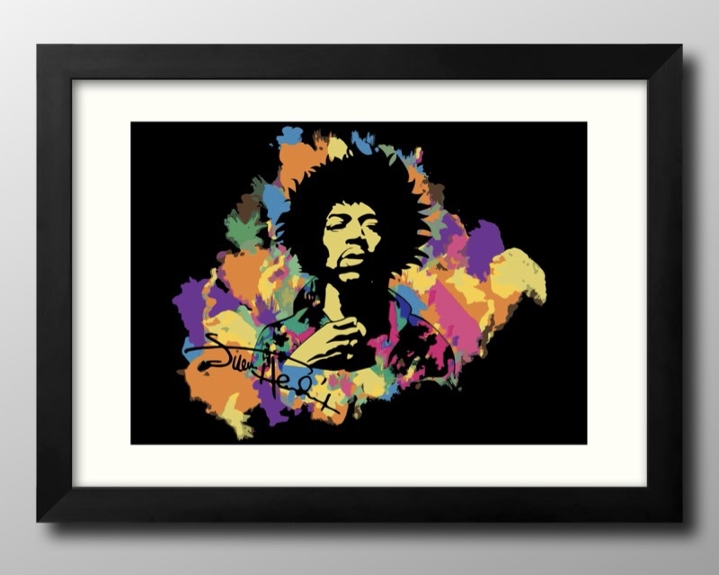 12767 ■ Kostenloser Versand!! Kunstplakat, Malerei, A3-Format, Jimi Hendrix, Rock-Illustration, Design, nordisches Mattpapier, Gehäuse, Innere, Andere