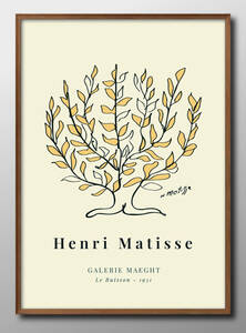 Art hand Auction 9579■¡Envío gratis!!Póster A3 Henri Matisse Escandinavia/Corea/Pintura/Ilustración/Mate, residencia, interior, otros