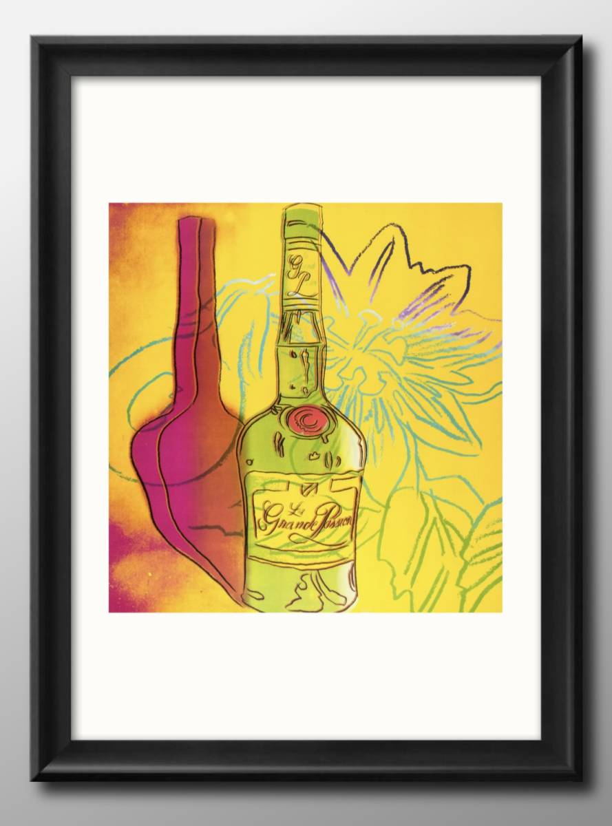 13608 ■ Free shipping!! Art poster painting A3 size Andy Warhol liquor bottle illustration Nordic matte paper, Housing, interior, others