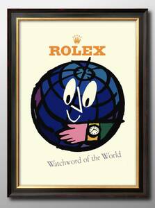 13481■送料無料!!アートポスター　絵画　A3サイズ『ロレックス　時計』イラスト　デザイン　北欧　マット紙