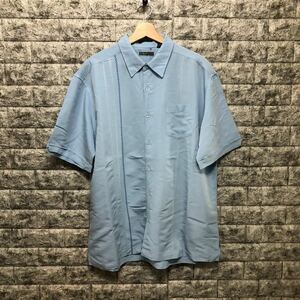 ビックサイズ 90s CUBAVERA 半袖シャツ 半袖 SHIRT ビックサイズ ボタンダウン ビンテージ キューバシャツ ブルー メンズ XLサイズ
