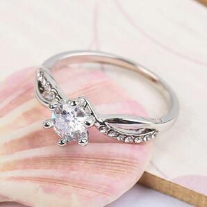 エンゲージリング ジルコニア レディース 指輪 大粒 大人 シンプル 人工ダイヤモンド 綺麗 8号 13号 新品