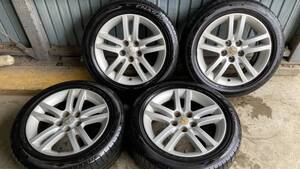 【バリ山】2020年製 DUNLOP ENASAVE RV505 215/55R17+三菱 デリカ ローデスト純正 17インチ 7j+38 pcd114.3 5h 4本セット