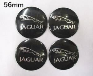 【新品・即決】 ジャガー JAGUAR ホイール センターカバー ステッカー ４枚セット 56mm シール アルミニウム