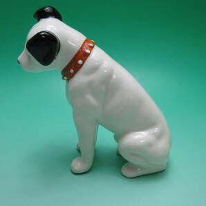 A385 ☆ ビクター犬 ニッパー 陶器製 置物 フィギュリン 高さ 約１４cm ☆の画像4