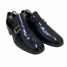 AA888 FLORSHEIMフローシャイム ロイヤルインペリアル メンズ ビジネスシューズ ローファー 6E 約 24cm ブラック レザー 本革_画像8