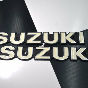 GSX400E ザリ 貴重 凹み型 タンクエンブレム 2枚セット SUZUKI 検/ GS400 GS400E GS425 GSX250E GT380 GT750 ゴキ シビエ マーシャルの画像1