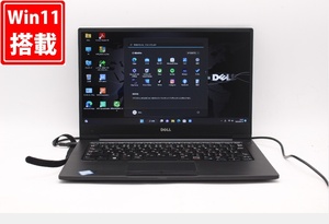 訳有 フルHD 13.3インチ DELL Latitude 7370 Windows11 CoreM6Y57 8GB 256GB-SSD カメラ LTE 無線 Office付 中古パソコンWin11 税無