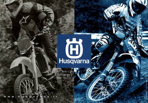 ハスクバーナ husqvarna ラインナップ カタログ 裏面はポスター