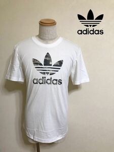 【新品】 adidas originals CAMO TREFOIL TEE アディダス オリジナルス カモフラージュ トレフォイル Tシャツ サイズXO 半袖 白 GH7805