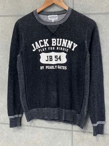 人気！ JACK BUNNY ジャックバニー パーリーゲイツ 薄手 セーター JB54 グレー系 1サイズ レディース ゴルフウェア ○ 新規×