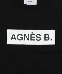 新品未使用！agnes b.アニエスべー pour ADAM ET ROPE'アダムエ ロペBOX LOGO ボックスロゴ Tシャツ XL BLACK