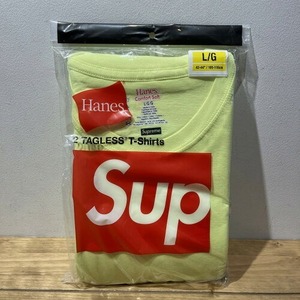 SUPREME 23ss Hanes 2 Tagless T-SHIRTS (2-Pack) Lサイズ シュプリーム ヘインズ タグレス 半袖 Tシャツ 2枚セット