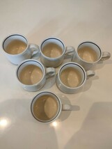 ロイヤルストーン　コーヒーカップ　6客　昭和レトロ　使用1回　底横ライン　ビィンテージ　クラシック　6つ_画像4