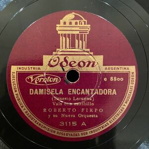 SP盤 ROBERTO FIRPO Y SU NUEVA ORQUESTA / Damiseld Encantadora / Homero / 3115 / アルゼンチン盤 / 1936年 / 5点以上で送料無料