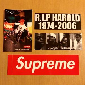 新品 SUPREME COMME des GARCONS SHIRT STICKER BOX LOGO HAROLD HUNTER ZOO YORK MIXTAPE KIDS LARRY CLARK ボックスロゴ ステッカー