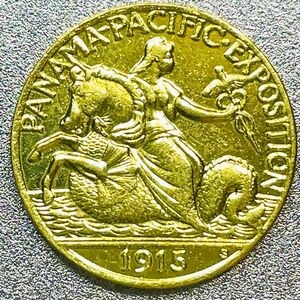 パナマパシフィック 2.5ドル金貨 1915年 S　レプリカコイン