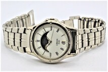 【SEIKO】ALBA URBAN QUARTZ ムーンフェイズ STAINLESS STEEL BACK V338-6B40 中古品時計 電池交換済み 23.6.18_画像10