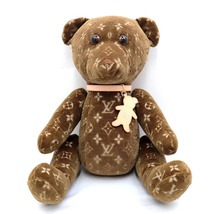 新品同様 ルイ・ヴィトン ドゥドゥ テディ ベア 茶 モノグラム ぬいぐるみ ベロア Doudou teddy ber velvet GI0739 LOUIS VUITTON_画像1