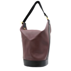  beautiful goods Marni bai color leather one shoulder bag lady's wine black SCMP0007Q0 MARNI