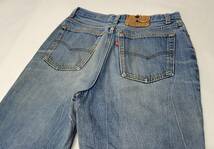 80s～ USA製 内股シングル levi's 501 実寸 w31 程度 ヒゲ落ち 80年代 アメリカ製 544 ビンテージジーンズ_画像4