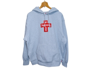 ◆ シュプリーム SUPREME クロス ボックスロゴ スウェット パーカー Cross Box Logo Hooded Sweatshirt 試着程度使用 ◇ 超美品 