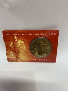 シドニーオリンピック 2000 COIN COLLECTION 5DOLLARS エリザベス2世 TRIATHLON トライアスロン記念硬貨 オーストラリア OLYMPIC Sydney