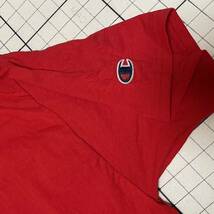 良品 チャンピオン【Champion】AUTHENTIC ATHLETICWEAR ワンポイントワッペン半袖Tシャツ XLサイズ レッド！真っ赤 野球 ドミニカ共和国製_画像3