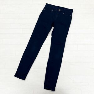 1022◎ 三陽商会 BLUE LABEL CRESTBRIDGE ブルーレーベル クレストブリッジ パンツ スキニー ストレッチ有り ネイビー レディース36