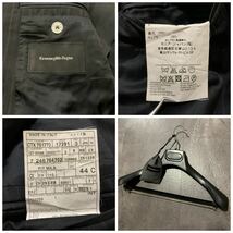 O ☆ 至高の一品'イタリア製'『Ermenegildo Zegna』上下 セットアップ WOOL100%生地 ストライプ柄 スーツ size:44C 紳士服 ハンガー付属_画像9