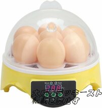 特価 自動孵卵器 インキュベーター 7個 自動温度制御 簡単操作 デジタル表示 ヒヨコ生まれ 子供教育用 小型 鶏卵 アヒル 家庭用 F774_画像8
