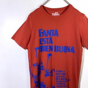 【レア】Fanta ファンタ ジュース 企業 ロゴ 半袖Tシャツ Mサイズ オレンジ 炭酸飲料 匿名配送