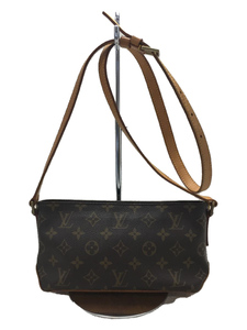 LOUIS VUITTON◆M51240/AR1004/トロター_モノグラム/ブラウン/茶色/総柄/肩掛け/鞄