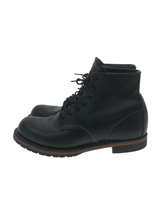 RED WING◆レースアップブーツ・ベックマンラウンド/US7.5/BLK/レザー_画像1