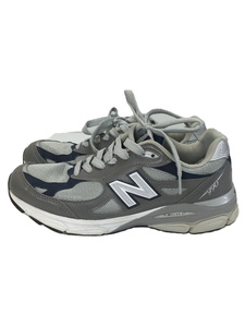 NEW BALANCE◆990V3/ローカットスニーカー/27.5cm/GRY/レザー/M990GJ3