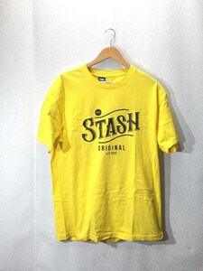 STASH/Tシャツ/コットン/YLW/プリント