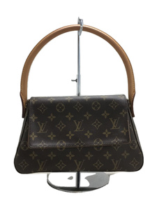 LOUIS VUITTON◆ミニルーピング_モノグラムキャンバス/PVC/BRW/MI0022/M51147/持ち手内側変色