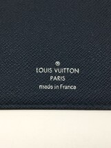 LOUIS VUITTON◆ポルト・フォイユ・ロン_タイガ_BLK/牛革/NVY/メンズ_画像3