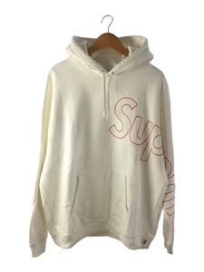 Supreme◆reflective hooded sweatshirt/パーカー/XL/コットン/ホワイト